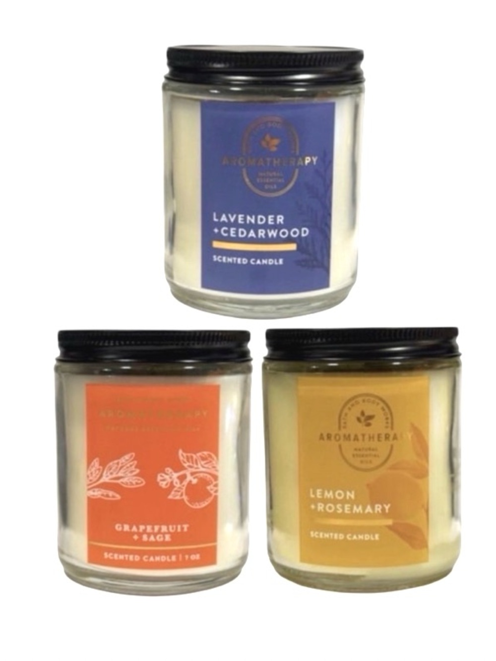 3 Bath and Body Works Aromatherapy Candle